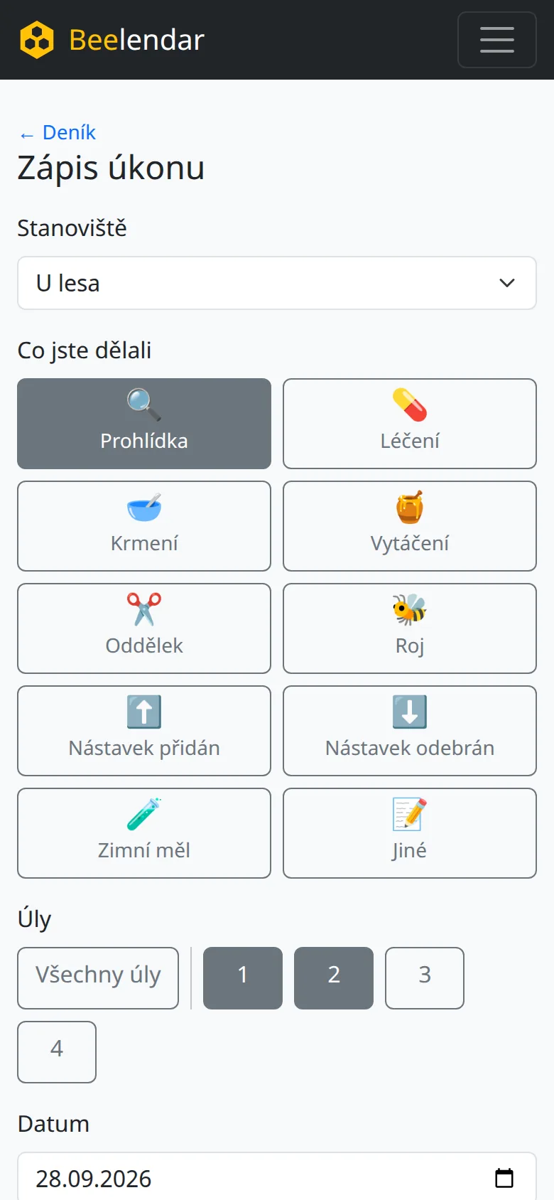 Zápis do deníku za pár vteřin